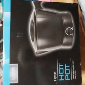 Living Solutions 1-Liter Electric Hot pot NIB